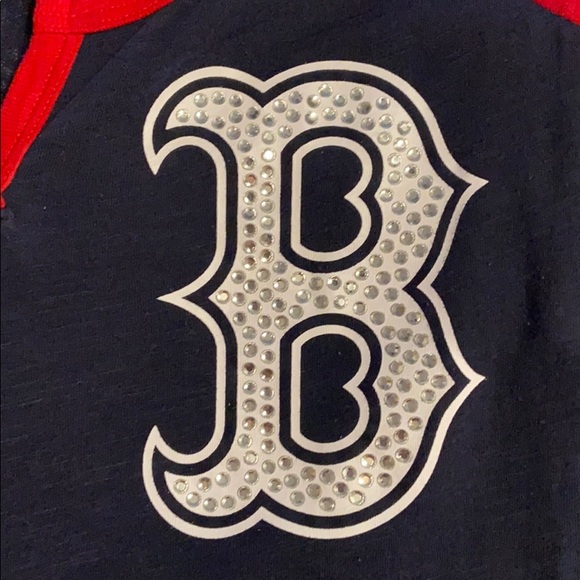 Victoria Secrets Red Sox 3/4 sleeve - Picture 2 of 5